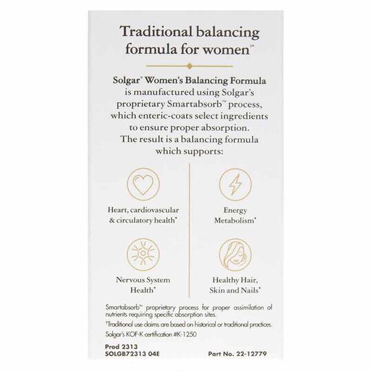 Women's Balancing Formula, 60 Tab, SLG