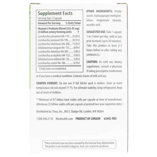 Women's Care Probiotic Shelf-Stable 87 Billion Cells, 30, FL
