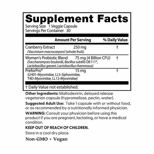 Women's Digestive Probiotic Prebiotic, DRB