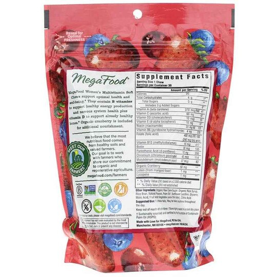 Women's Multivitamin Soft Chews Mixed Berry, 30 Soft, MGF