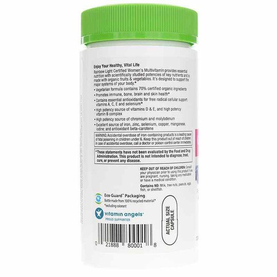 Women's Multivitamin Certified Organic, 120 Veg Capsules, RBL