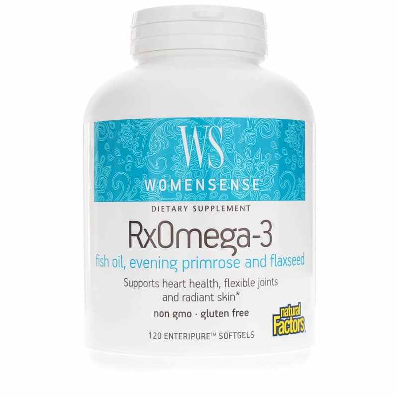 WomenSense RxOmega-3 Fish Oil, Evening Primrose & Flaxseed, Natural Factors