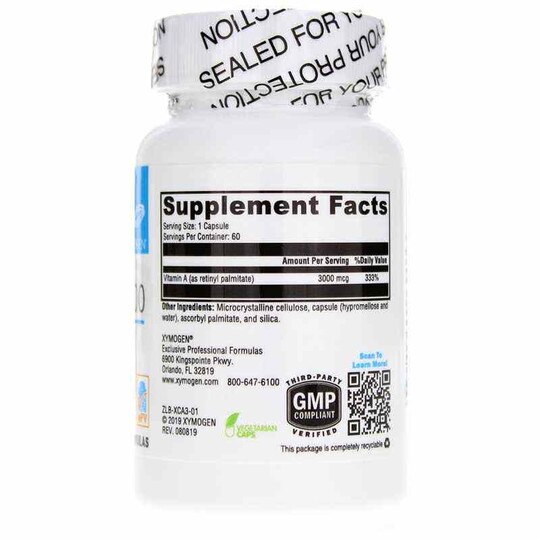 Xcellent A 3000 Mcg, 60 Veg Capsules, XYM