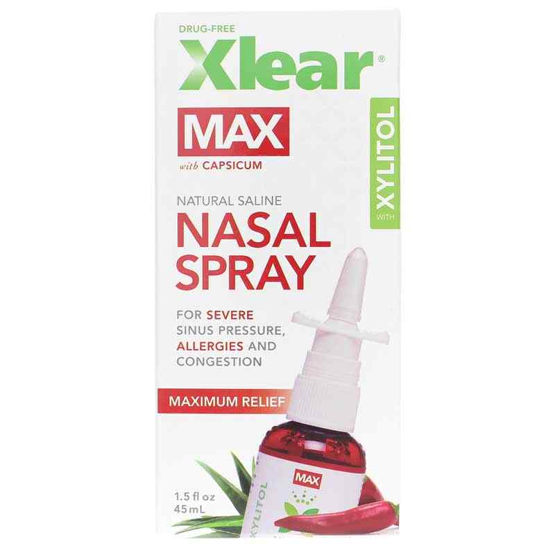 Xlear MAX Nasal Spray with Capsicum, Xlear