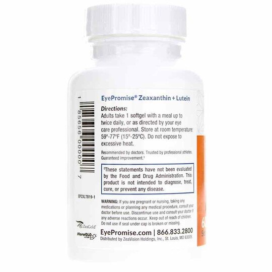 Zeaxanthin + Lutein, 60 Softgels, EPM