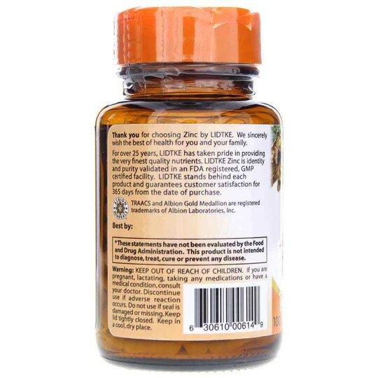 Zinc 50 Mg, 100 Vegan Capsules, LDK