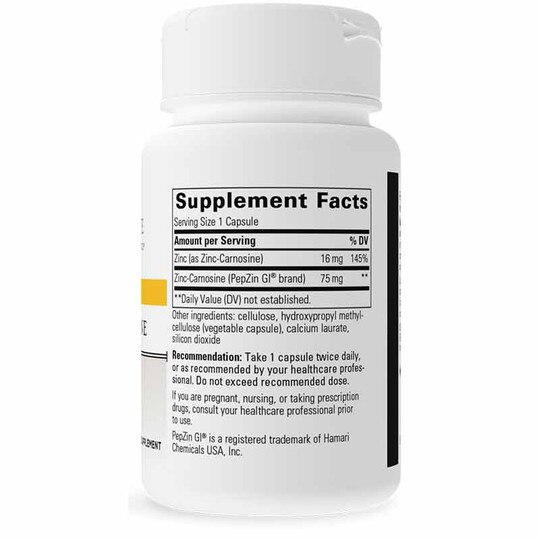 Zinc-Carnosine, 60 Veg Capsules, INT