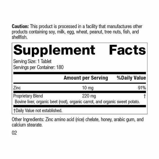 Zinc Chelate, 180 Tablets, SP