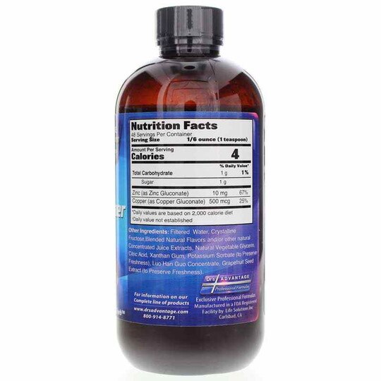 Zinc + Copper Complex Liquid, 8 Oz, DRA