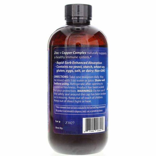 Zinc + Copper Complex Liquid, 8 Oz, DRA