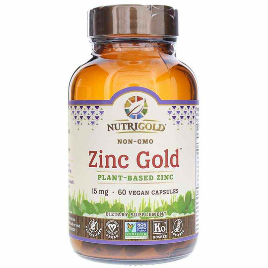 Zinc Gold 15 Mg, 60 Vegan Capsules, NAU