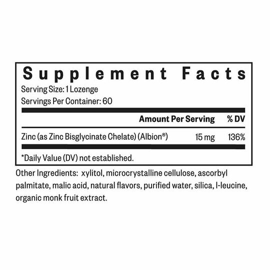 Zinc Lozenge, 60 Lozenges, SKH