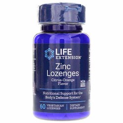 Zinc Lozenges Natural Citrus-Orange Flavor 1