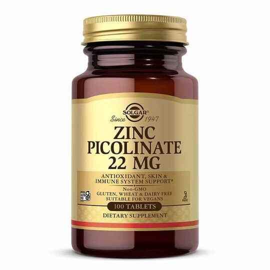 Zinc Picolinate 22 Mg, 100 Tablets, SLG