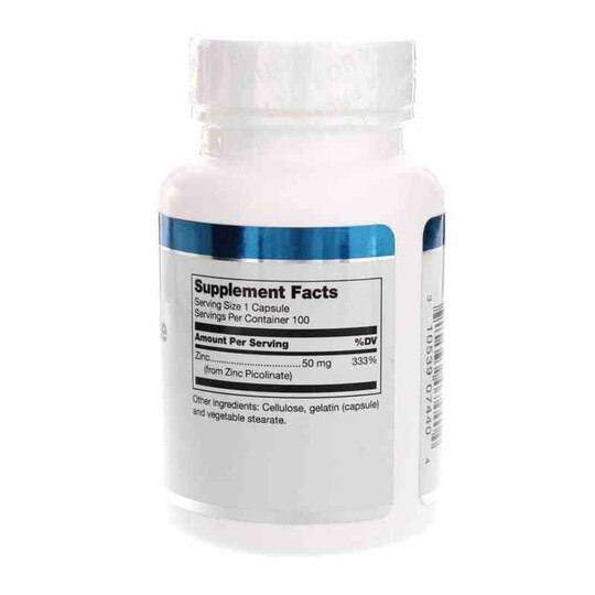 Zinc Picolinate 50 Mg Capsules, 100 Capsules, DGL