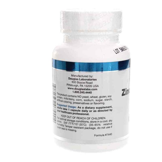 Zinc Picolinate 50 Mg Capsules, 100 Capsules, DGL
