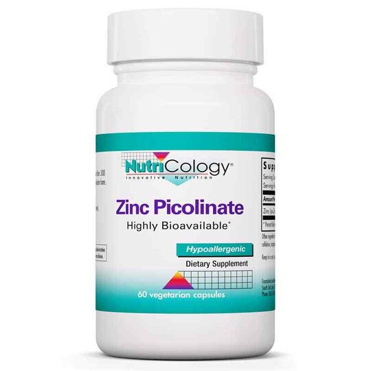Zinc Picolinate, 60 Veg Capsules, NTC