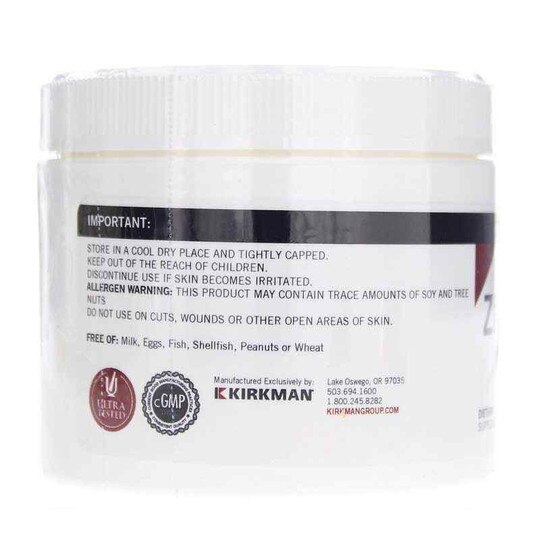 Zinc Sulfate Topical Cream, 4 Oz, KRK