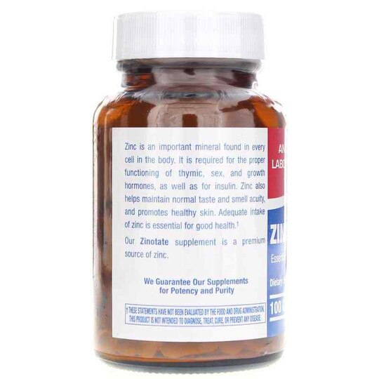 Zinotate Zinc Picolinate 30 Mg, 100 Capsules, ANL