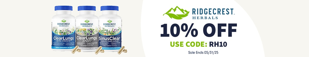 10% OFF Ridgecrest Herbals