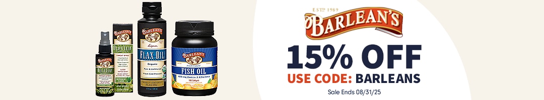 15% OFF Barlean's Organic Oils