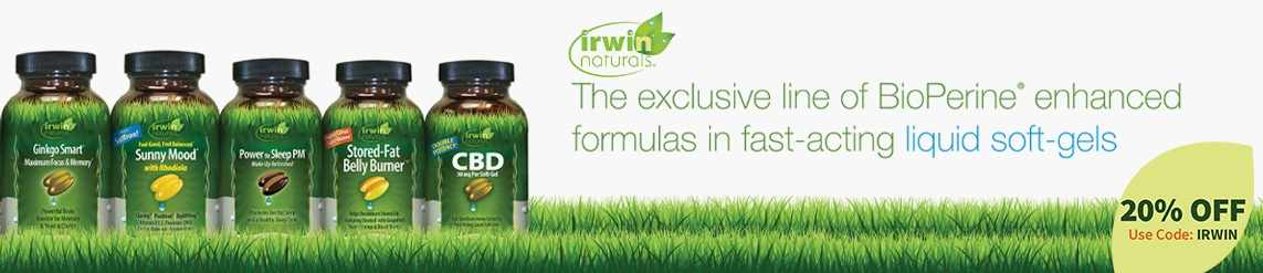 Extra 20% OFF Irwin Naturals