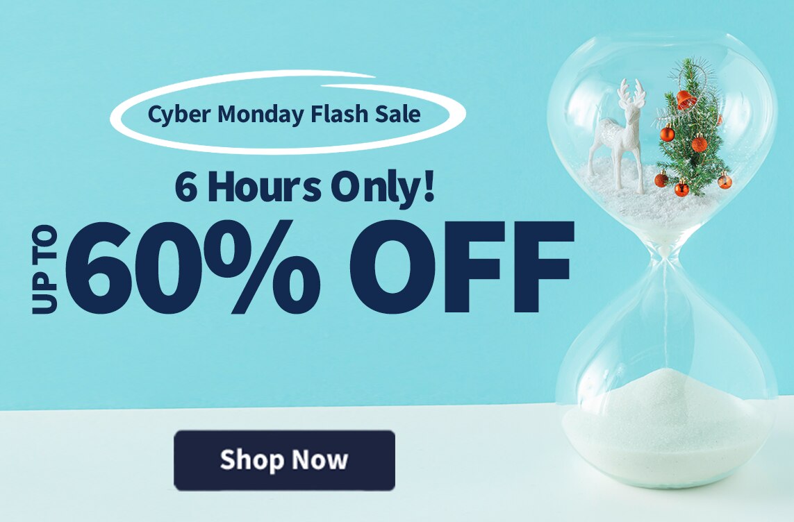 Up to 60% OFF Cyber Monday Flash Sale