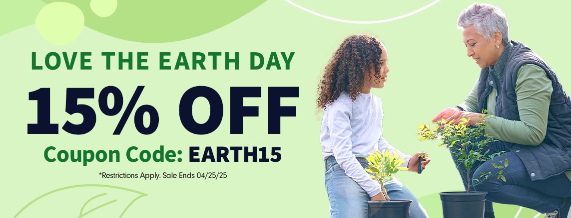 15% OFF Earth Week Sale