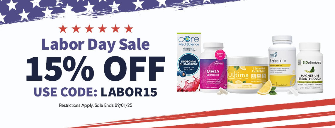 15% OFF Labor Day Sale