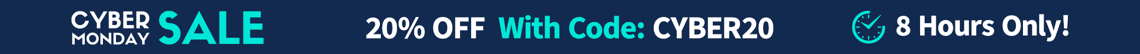 Cyber Monday Flash Sale: 20% OFF