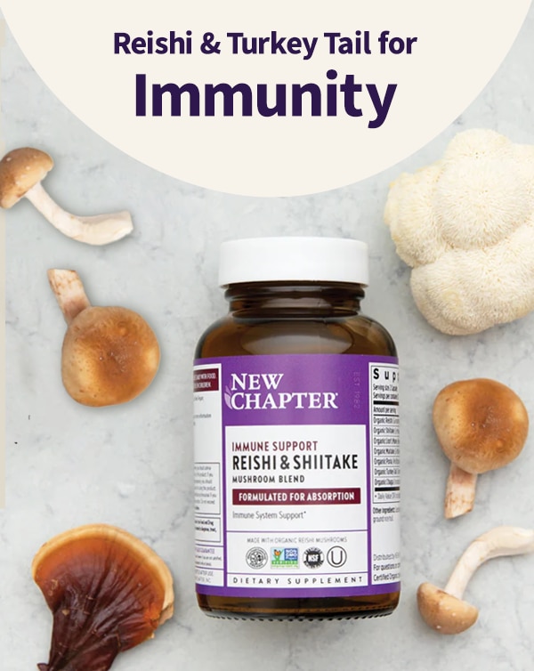 Reishi & Turkey Tail for Immunity